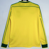 1998 Brazil Home Long Sleeve Retro Soccer Jersey