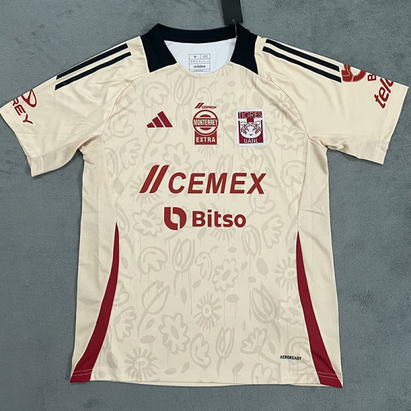 24/25 Tigres UANL Beige Special Edition Fans Soccer Jersey