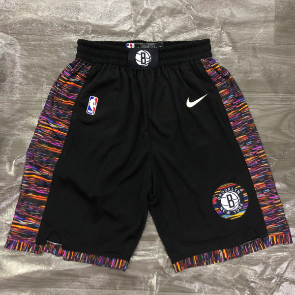 19/20 NETS Black City Edition Top Quality NBA Pants(彩边)