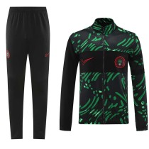 24/25  Nigeria Black Green Jacket Tracksuit(01)