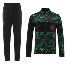 24/25  Nigeria Black Green Jacket Tracksuit(01)