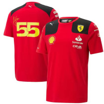 2023 Ferrari #55 Red Racing Suit (圆领)