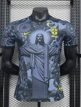 2024 Brazil Grey Special Edition Player Version Soccer Jersey