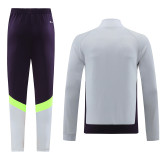 24/25  Bayern Gray PurpleJacket Tracksuit(03)