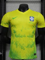2024 Brazil Yellow Special Edition Player Version Soccer Jersey