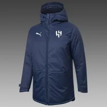 24/25 Al Hilal Royal Blue Hooded Cotton Coat 连帽棉衣