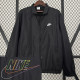 2024 New NK Black Windbreaker(后背带彩字、彩标）