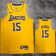 22/23 LAKERS REAVES #15 Yellow Top Quality Hot Pressing NBA Jersey(圆领)