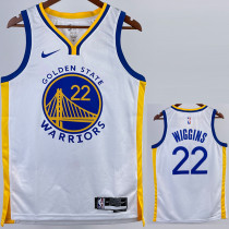 22/23 WARRIORS WIGGINS #22 White Top Quality Hot Pressing NBA Jersey (V领)