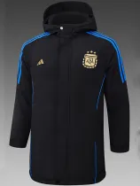 24/25 Argentina Black Hooded Cotton Coat (金标)帽棉衣