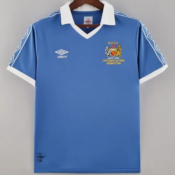 1981/1982 Man City Home Retro Soccer Jersey