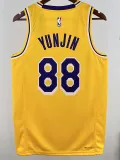22/23 LAKERS LAKERS #88 Yellow Top Quality Hot Pressing NBA Jersey(圆领)