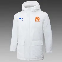 24/25 Marseille White Hooded Cotton Coat G246橙色队标