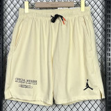 24/25 JOR Yellow Cotton shorts(003、前小英文标、全棉)