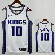 22/23 Kings DeROZAN #10 White Home Top Quality Hot Pressing NBA Jersey
