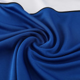 2024 NK Blue White Half Zipper Sportswear # NB07(半拉链)