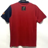 1996  Spain Home Red Retro Soccer Jersey