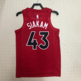 22/23 Raptors SIAKAM #43 Red Top Quality Hot Pressing NBA Jersey
