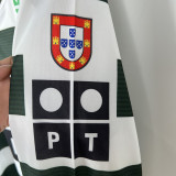 2001/2002 Sporting Lisbon Home Long Sleeve Retro Soccer Jersey (长袖)