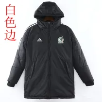 22/23 Mexico Black Hooded Cotton Coat White Edge (白色边) 棉衣