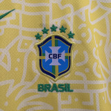 2024 Brazil Home Kids Soccer Jersey