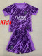 24/25  PSG Purple Goalkeeper Kids Soccer Jersey(儿童）