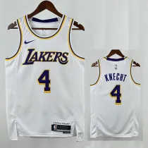 22/23 LAKERS KNEGHT#4 White Top Quality Hot Pressing NBA Jersey
