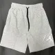 24/25 New JOR Grey Cotton shorts(M16、飞人标、全棉)