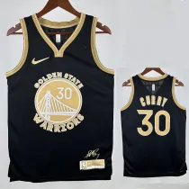 23/24 WARRIORS STEPHEN CRRY #30 Black Honor Edition Top Quality Hot Pressing NBA Jersey (V领、荣耀版黑）