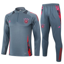 24/25  Germany Dark Grey Half Pull Tracksuit  (半拉链、B842)