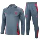24/25  Germany Dark Grey Half Pull Tracksuit  (半拉链、B842)