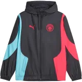 24/25  Man City Black Hooded Windbreaker