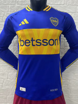 24/25 Boca Juniors Home Player Version Long Sleeve  Soccer Jersey(长袖)