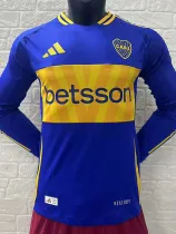 24/25 Boca Juniors Home Player Version Long Sleeve  Soccer Jersey(长袖)
