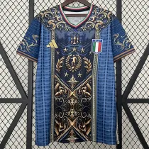 2024 Italy Blue Gold Puzzle Special Edition Fans Soccer Jersey