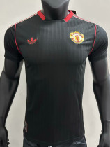 2025 Man Utd leisure Black Special Edition Player Version Soccer Jersey