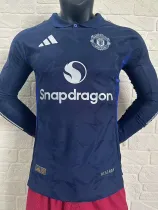 24/25 Man Utd Away Long sleeve Player Version Soccer Jersey（长袖）