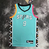 22/23 Sa Spurs PARKER #9 Blue City Edition Top Quality Hot Pressing NBA Jersey
