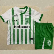 25/26 Atletico Nacional  Home Kids Soccer Jersey
