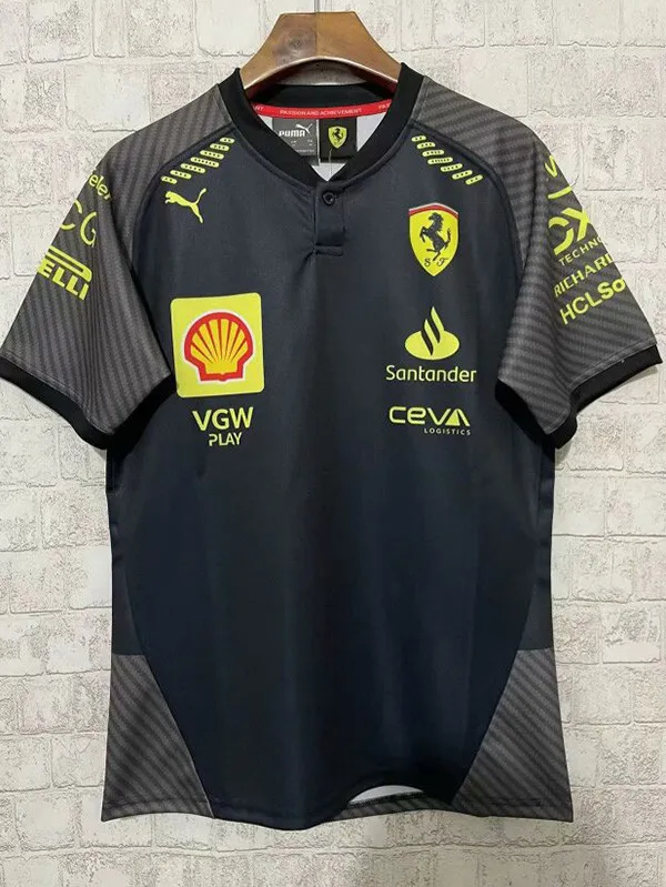 2024 F1 Black Polo Racing Suit