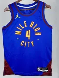 22/23 Nuggets # 4 Blue Flying ManTop Quality Hot Pressing NBA Jersey