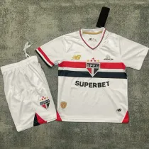 25/26 Sao Paulo Home Kids Soccer Jersey