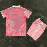 25/26 RMA  Chinese Loong Pink Kids Training Shirts