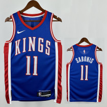 24/25 KINGS SABONIS #11 City Edition Top Quality Hot Pressing  Retro NBA Jersey
