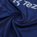24/25 Man Utd Blue Kids Half Pull Tracksuit  (蓝色童装、半拉链)