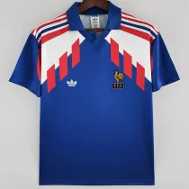 1988/1990 France Home Retro Soccer Jersey