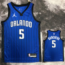 22/23 Magic BANCHERO #5 Royal blue Top Quality Hot Pressing NBA Jersey (Trapeze Edition)