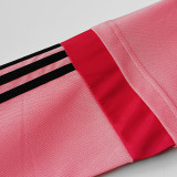 2015/2016 JUV Away Pink Retro Long Sleeve Soccer Jersey (长袖)