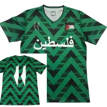 2024 Palestine Green Retro Edition  Soccer Jersey(背带图）
