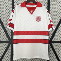 1988 Denmark Away Retro  Soccer Jersey